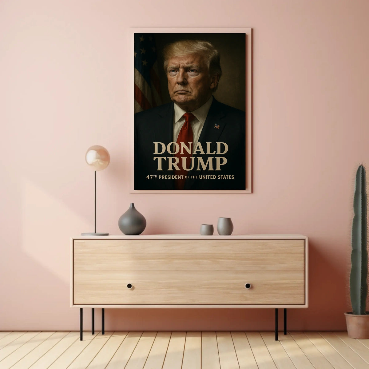 Donald Trump 47th President Poster Wall Art Decor Accent