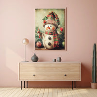 Festive Snowman Delight Poster