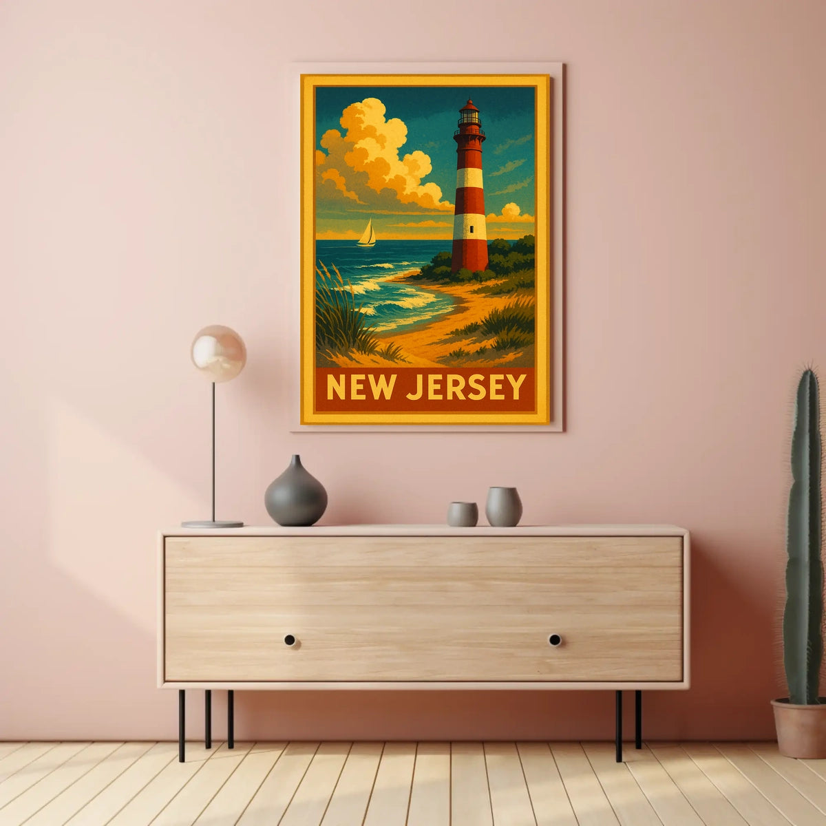 New Jersey Coastal Lighthouse Poster