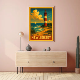 New Jersey Coastal Lighthouse Poster