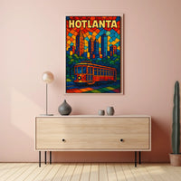 Hotlanta Skyline Poster