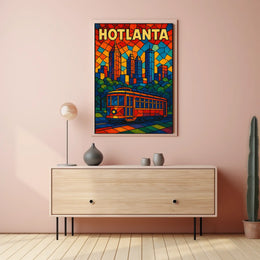 Hotlanta Skyline Poster