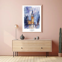 London Skyline Art Poster