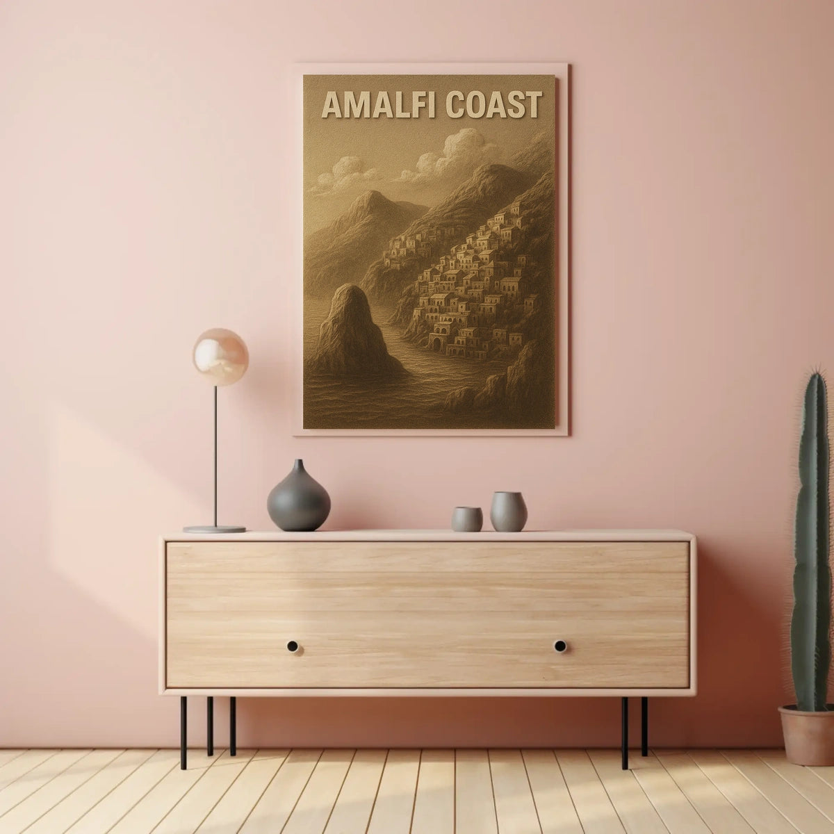 Amalfi Coast Poster Wall Art Travel Print 18x24 Edition