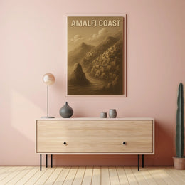 Amalfi Coast Poster Wall Art Travel Print 18x24 Edition