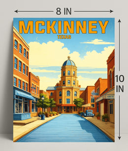 McKinney, Texas Poster PosterGoat