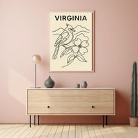 Virginia Nature Illustration Poster