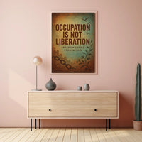 Liberation and Freedom Vintage Art Poster Print