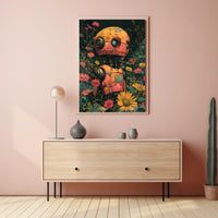 Robot In Bloom Poster