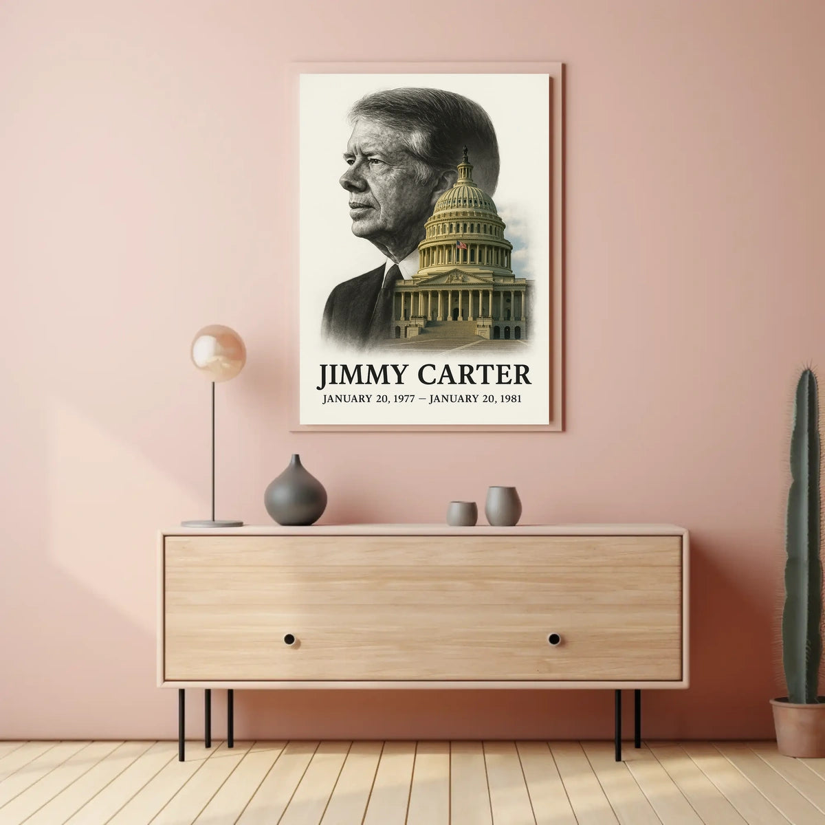 Jimmy Carter 39th President of the United States Reflections Poster