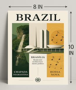 Brazil Modernist Harmony Poster PosterGoat