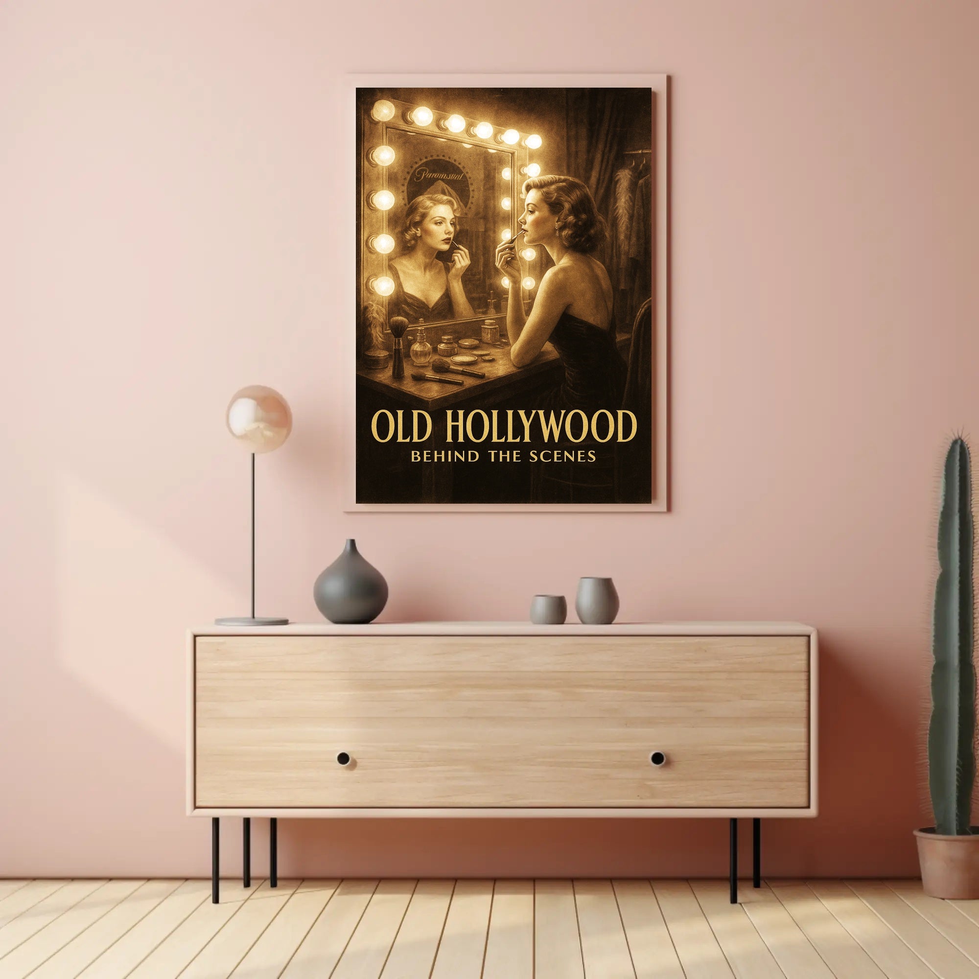 Old Hollywood Behind the Scenes Poster PosterGoat