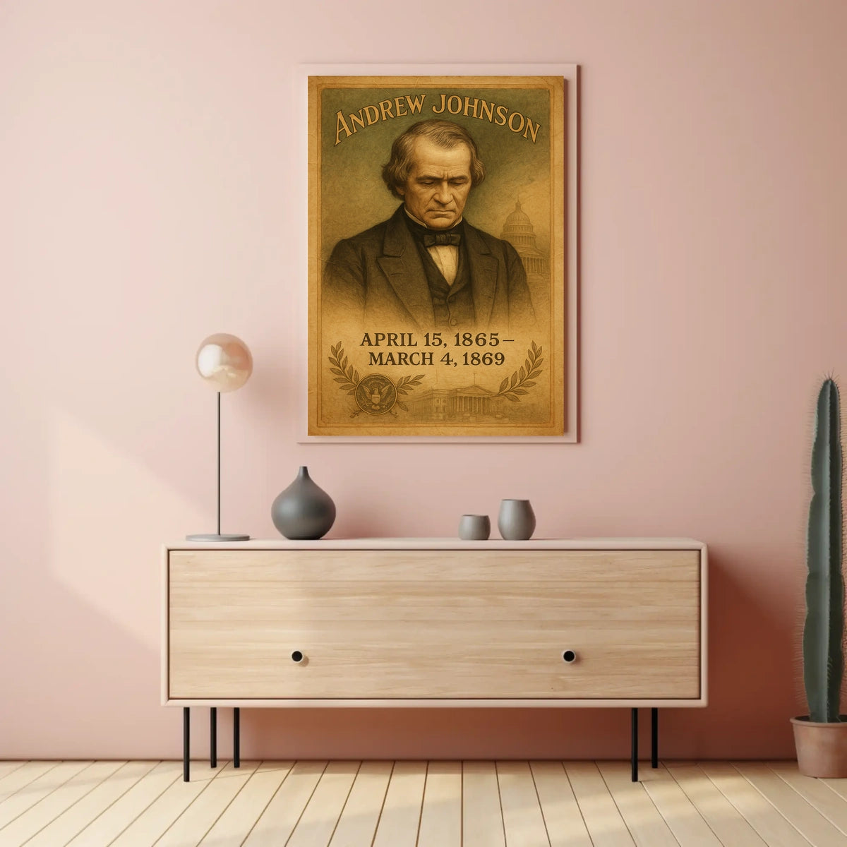 Andrew Johnson 17th President Poster