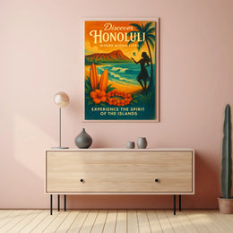 Discover Honolulu Experience The Poster