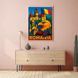 Romania A Vibrant Tribute Poster