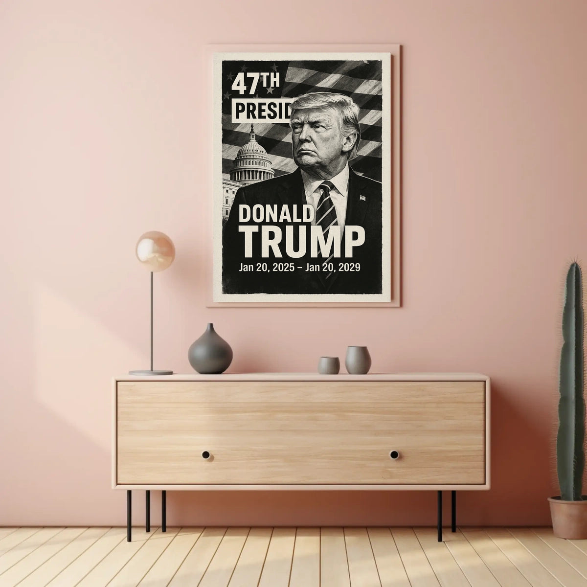 Donald Trump 47th President of the United States Digital Montaje Poster