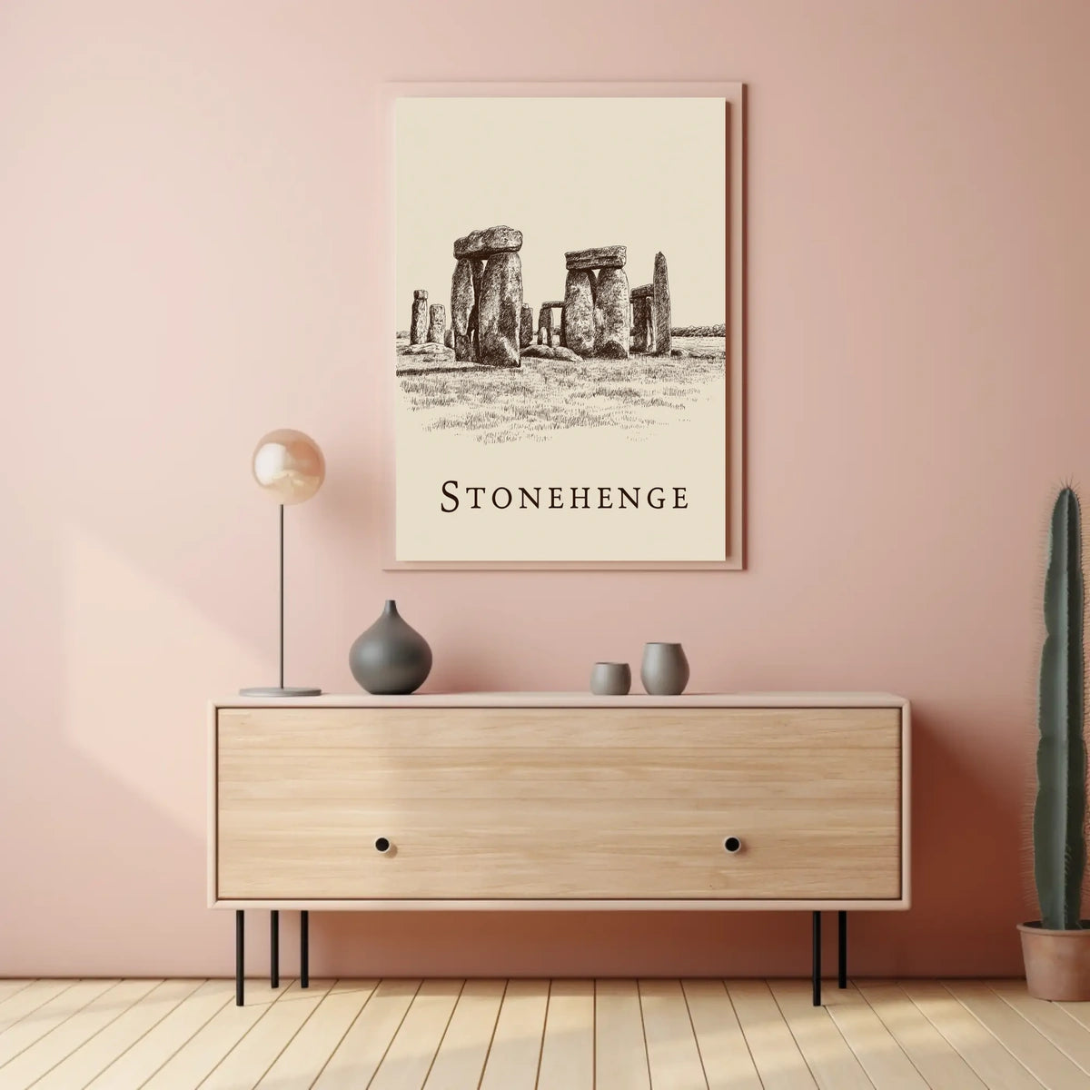 Stonehenge Illustration Poster