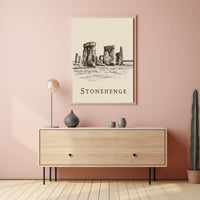 Stonehenge Illustration Poster