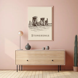 Stonehenge Illustration Poster