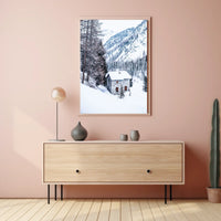 Winter Retreat in the Mountains Poster