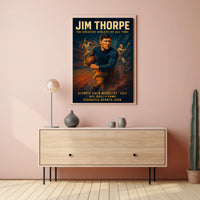 Jim Thorpe Legendary Sports Icon Poster