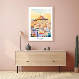 Athens Cityscape Poster PosterGoat