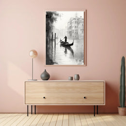 Gondola In The Mist Poster