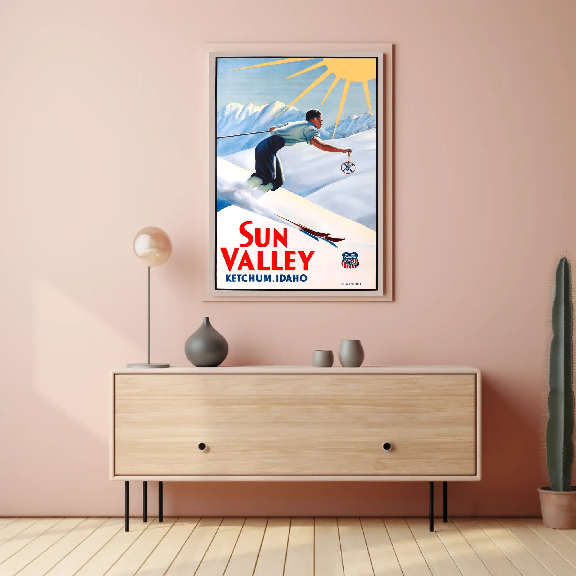 Sun Valley Skiing Adventure Poster PosterGoat