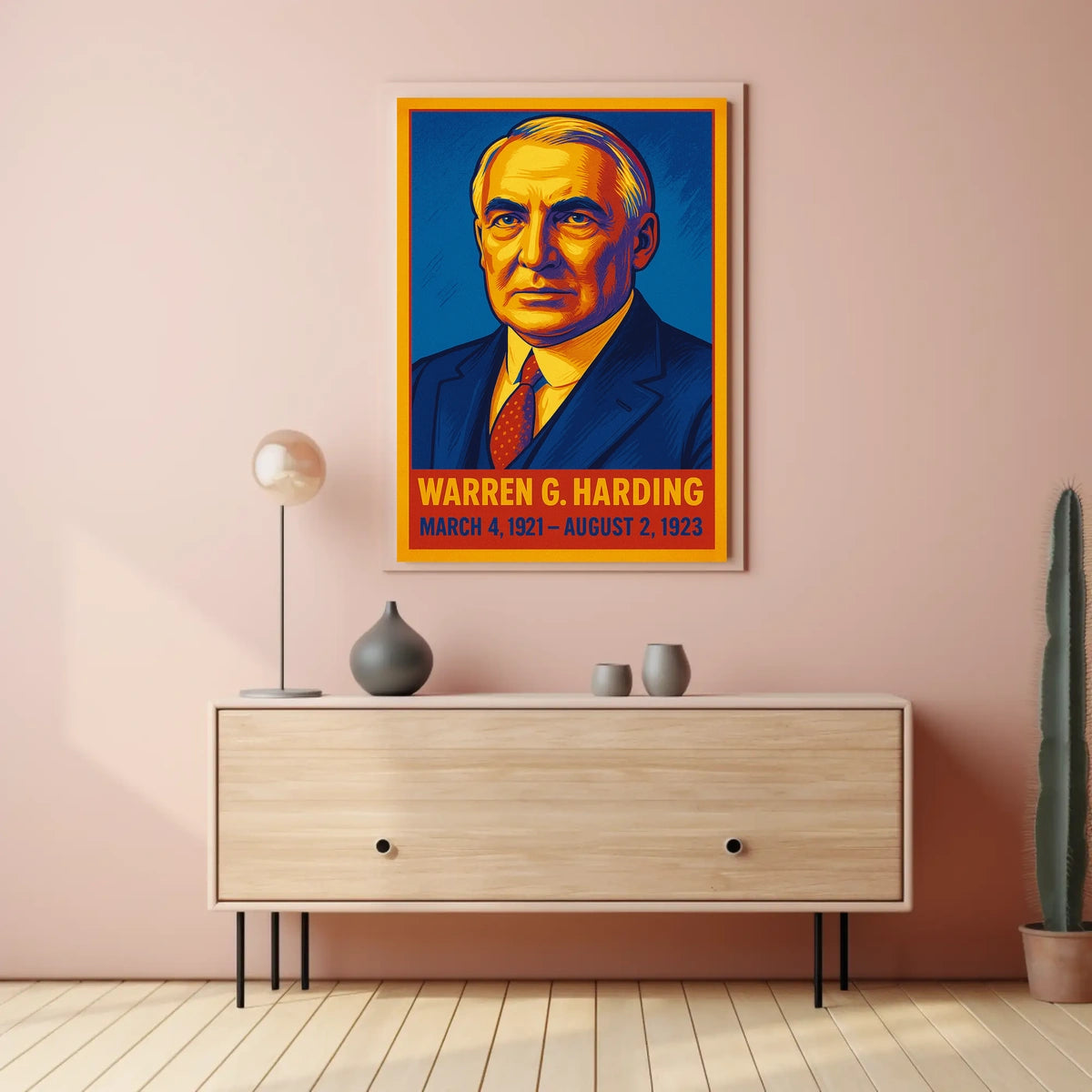 Warren G. Harding Presidential Term Poster