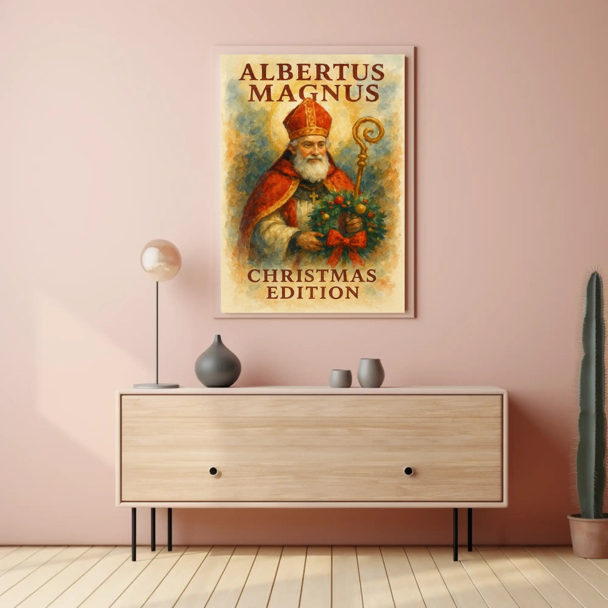 Albertus Magnus Christmas Historical Cultural Poster