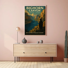 Bighorn Canyon Rich Native American Poster