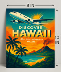 Discover Hawaii Travel Poster Adventure Awaits PosterGoat