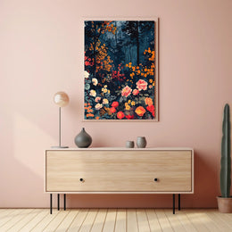 Enchanted Forest Blooms Wall Art Print