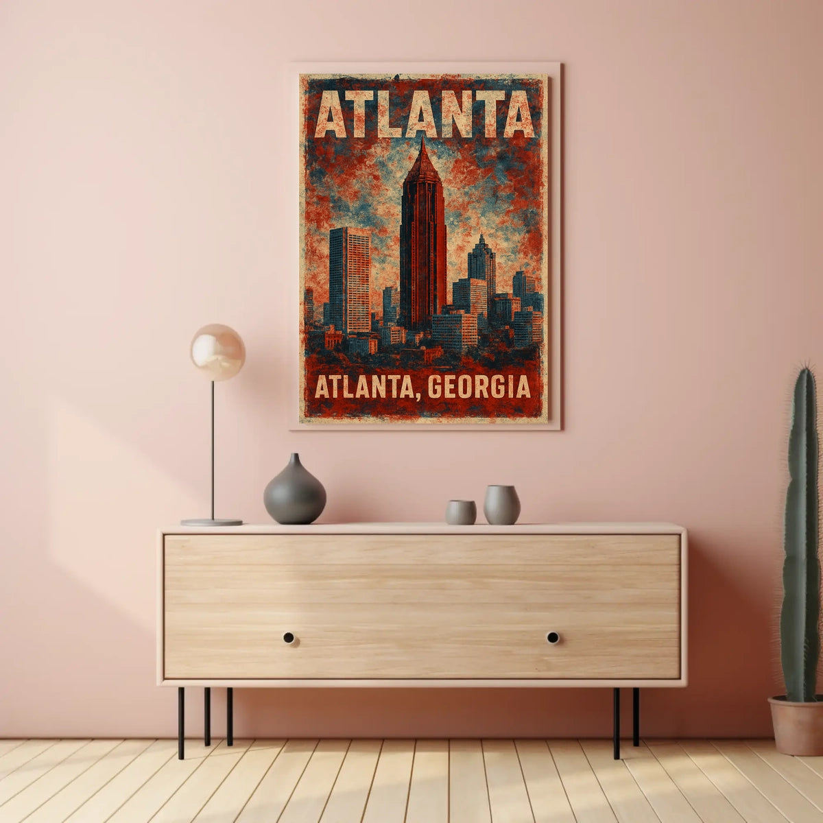 Atlanta Skyline Poster