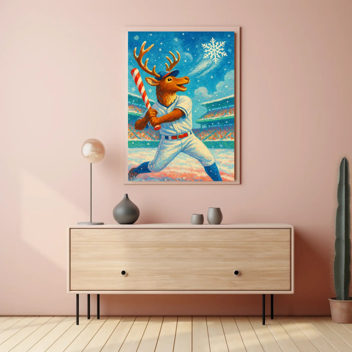 Winter Wonderland Baseball Poster