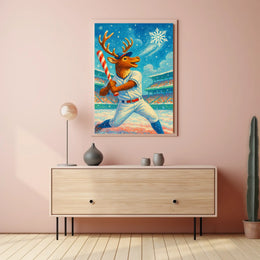 Winter Wonderland Baseball Poster