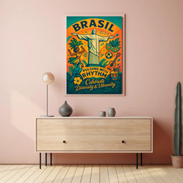 Celebrate Brazil's Vibrant Culture Poster
