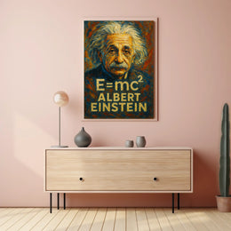 Albert Einstein Iconic Physicist Poster