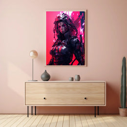 Cybernetic Warrior Poster PosterGoat