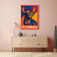 Peterbald Cat Art Poster