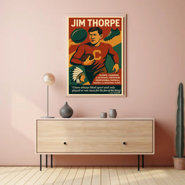Celebrating Jim Thorpe A Multifaceted Sports Legend Poster