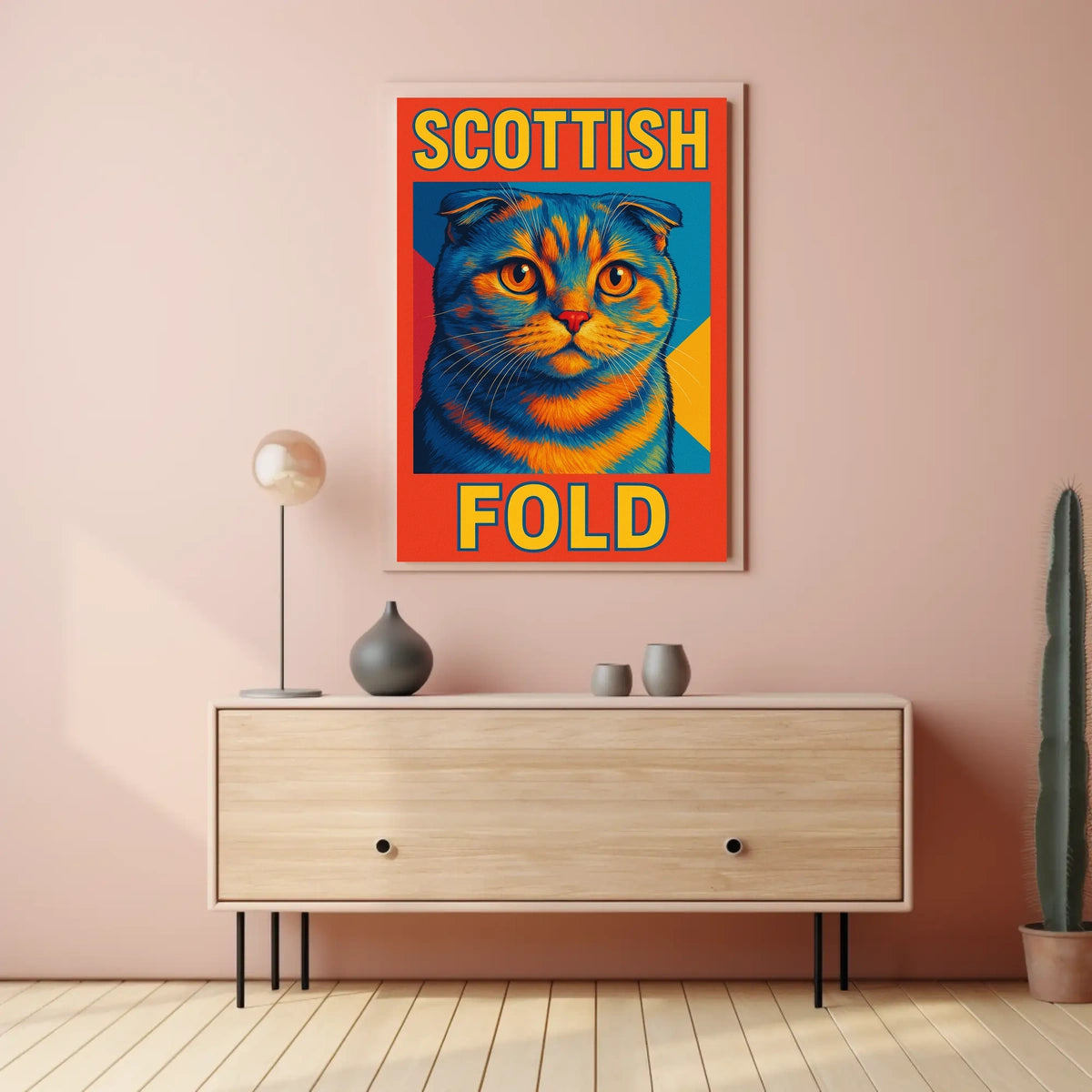 Scottish Fold Cat Poster