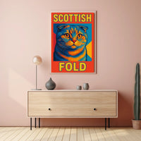 Scottish Fold Cat Poster