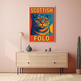 Scottish Fold Cat Poster