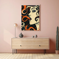 Serpentine Elegance Art Print Poster for Home Decor and Wanderlust Lovers PosterGoat