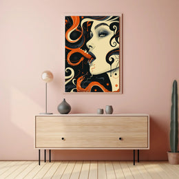 Serpentine Elegance Art Print Poster for Home Decor and Wanderlust Lovers PosterGoat