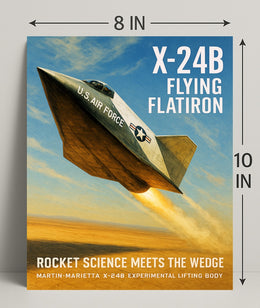 X-24B Flying Flatiron Poster PosterGoat