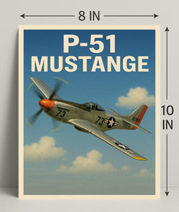 P-51 Mustang Poster PosterGoat