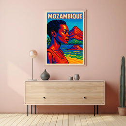 Vibrant Portrait Of Mozambique Poster