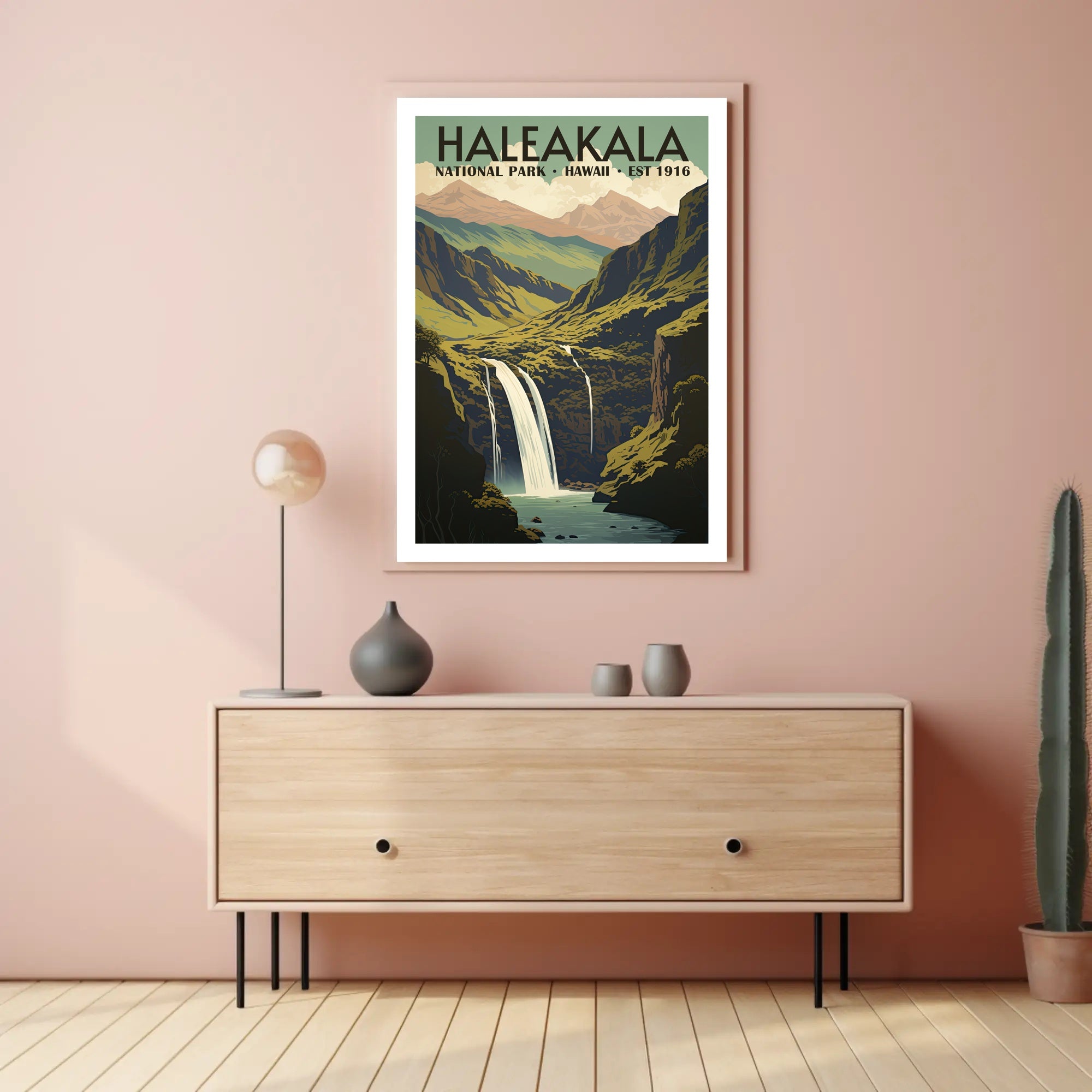 Haleakala National Park Scenic Poster Hawaii Wall Art